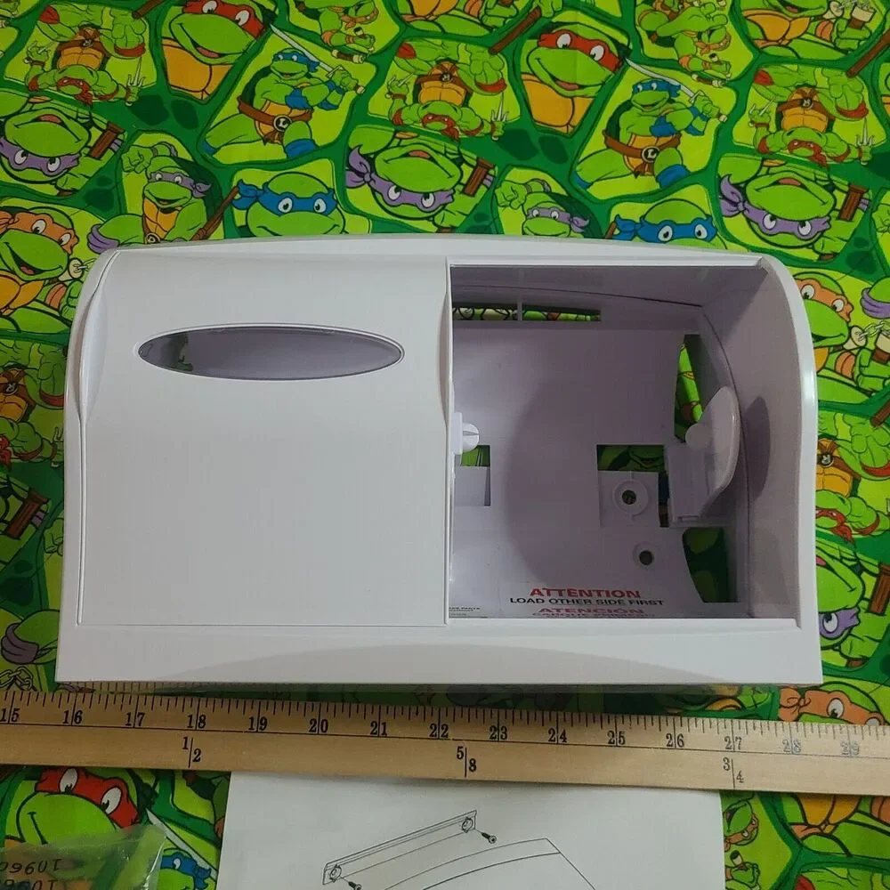 Kimberly-Clark Coreless Double-Roll Toilet Paper Dispenser, White 09605